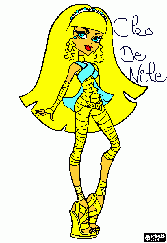 Omalovánka cleo de nile