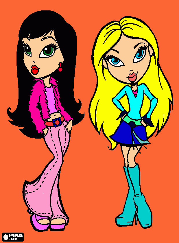 Omalovánka cloe a jade