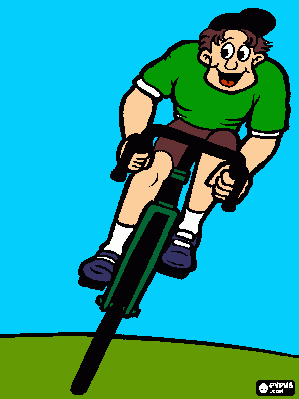 Omalovánka Cyklista