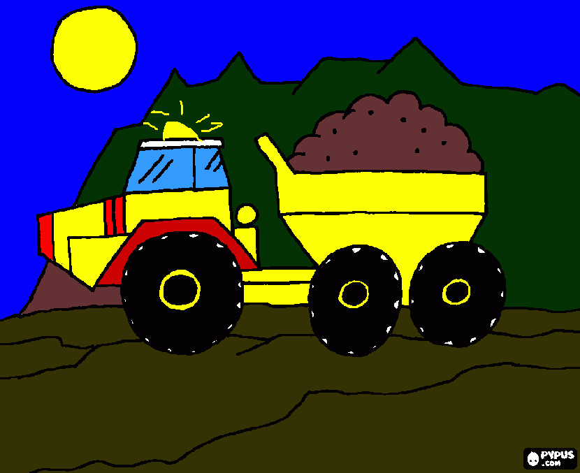 Omalovánka Dampr - kloubové řízení