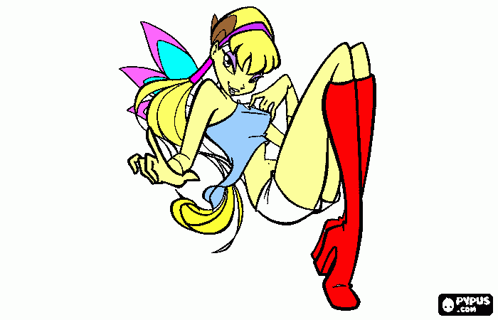 Omalovánka dievca winx