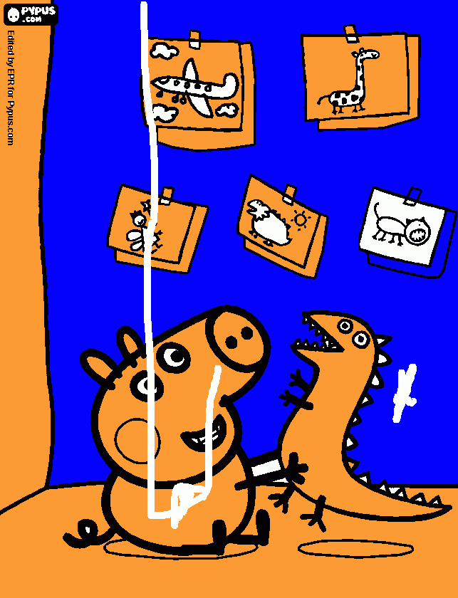 Omalovánka Dinosaurus a Tom