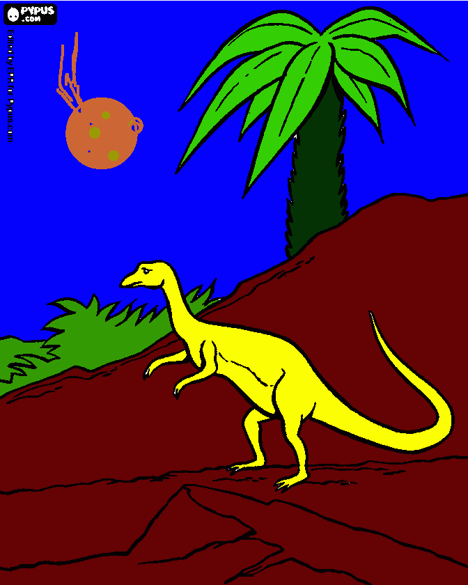 Omalovánka Dinosaurus od Lukyho