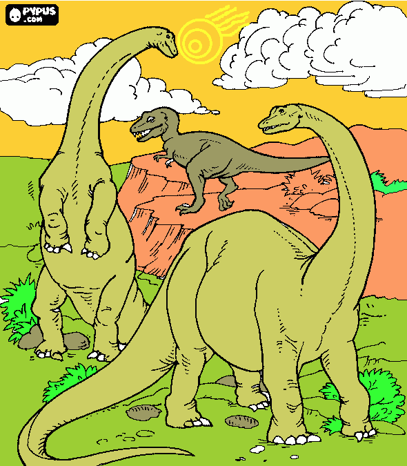 Omalovánka Dinosaurus od Zdendy