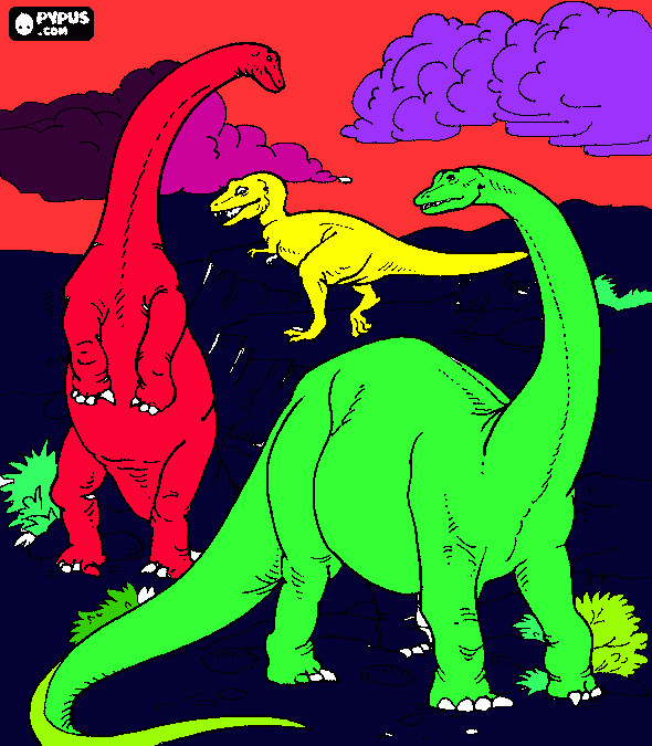 Omalovánka dinosauři