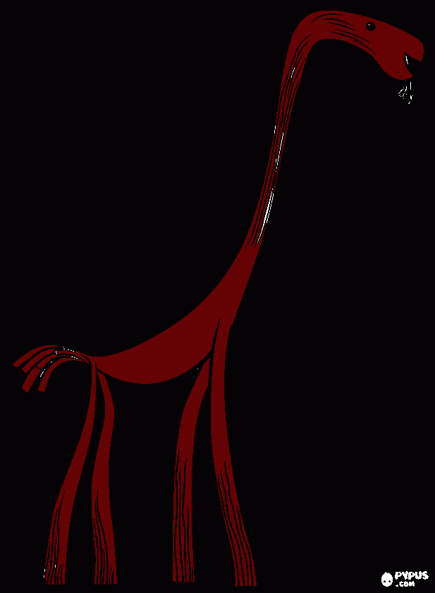 Omalovánka dlouhokrk z perníčku