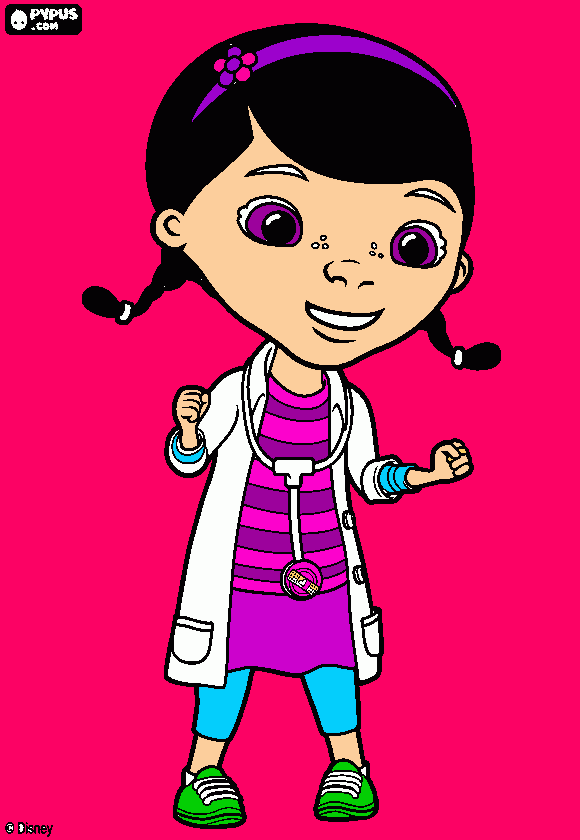 Omalovánka doktoka  plišakova