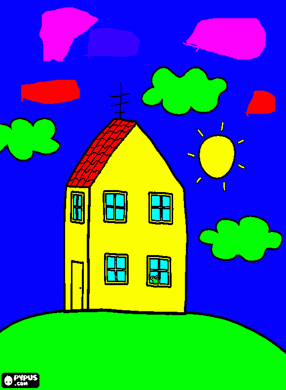 Omalovánka domeček Peppy