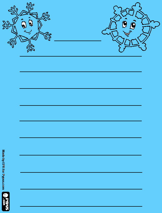 Omalovánka dopis ježíškovi