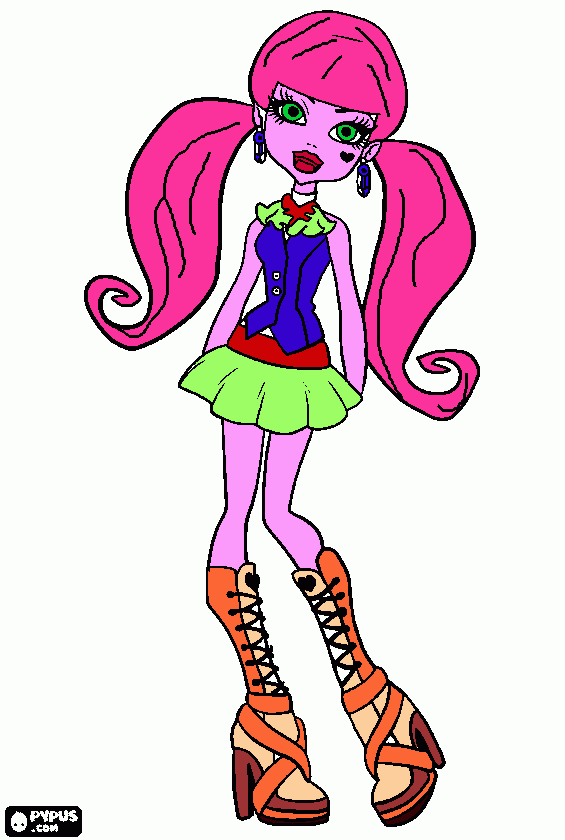 Omalovánka Draculaura