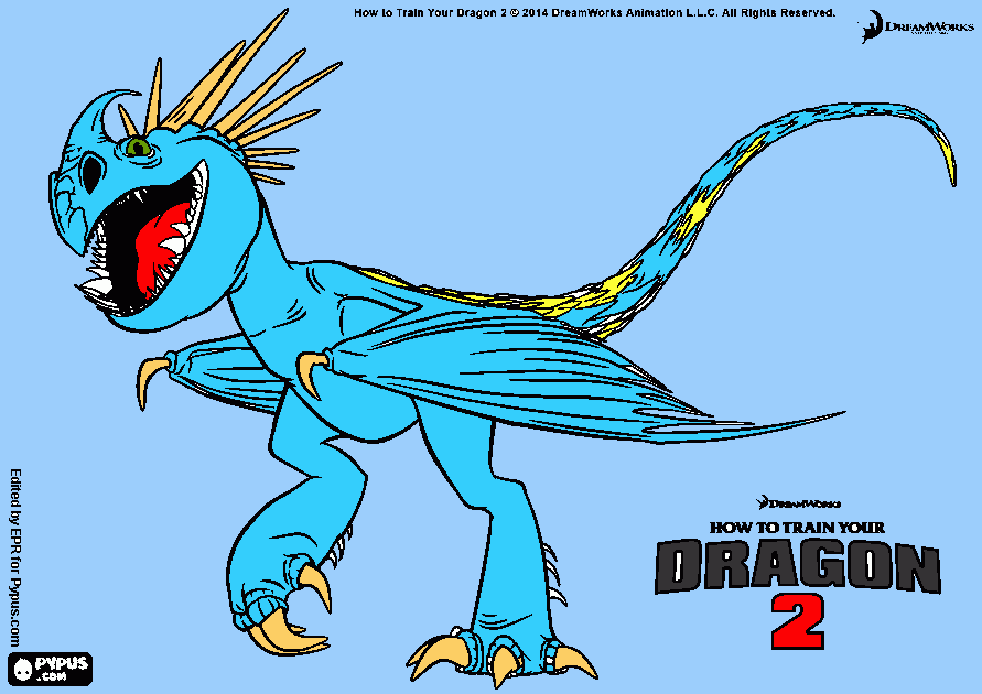Omalovánka dragon2