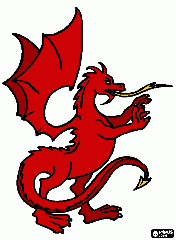 Omalovánka drak na erb2