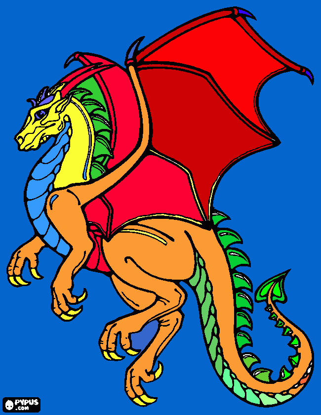 Omalovánka DRAK PRO MAMINKU A TATÍNKA