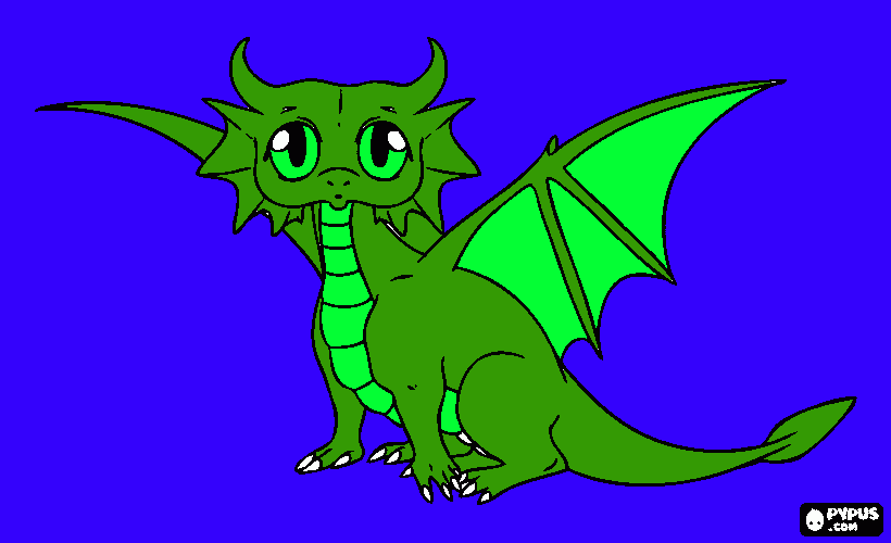 Omalovánka drak    pro      tomase