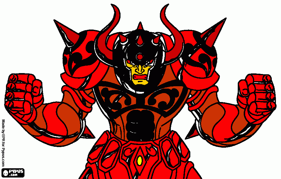 Omalovánka drsnej  válečník