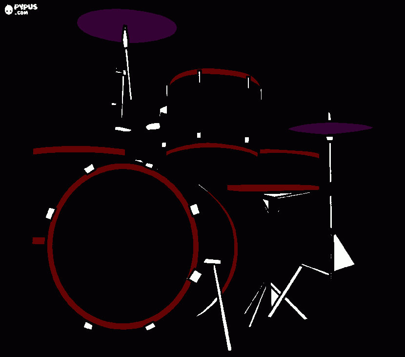 Omalovánka drums