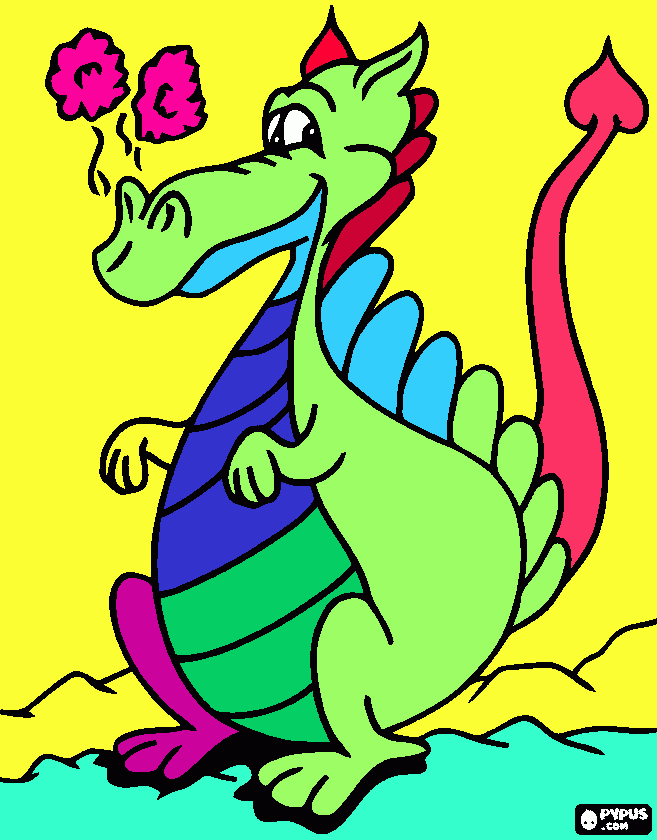 Omalovánka Dráček