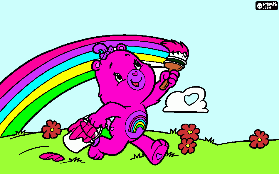 Omalovánka duhovej méda