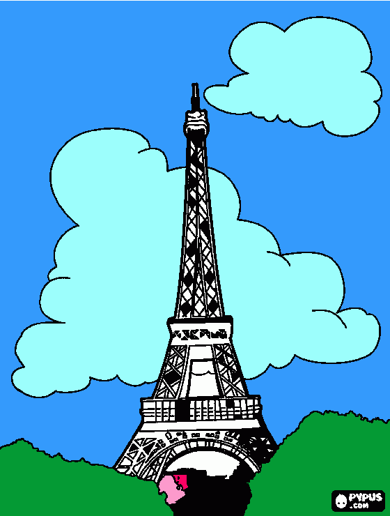 Omalovánka Eifelovka