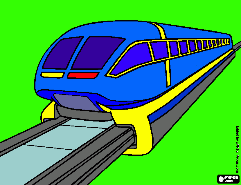 Omalovánka Elektro magneticky vlak