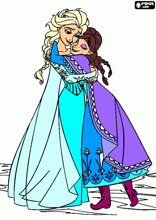 Omalovánka eleza and anna