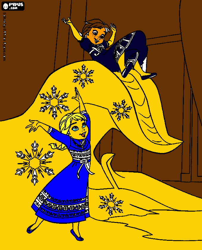 Omalovánka Elsa a Anna