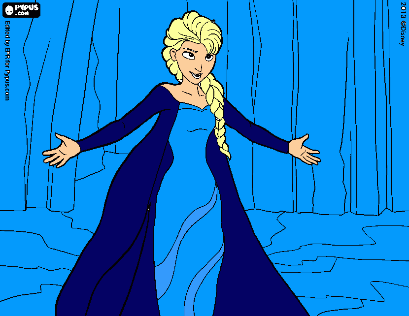 Omalovánka Elsa frozen