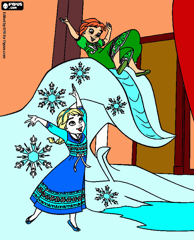 Omalovánka elsa mala