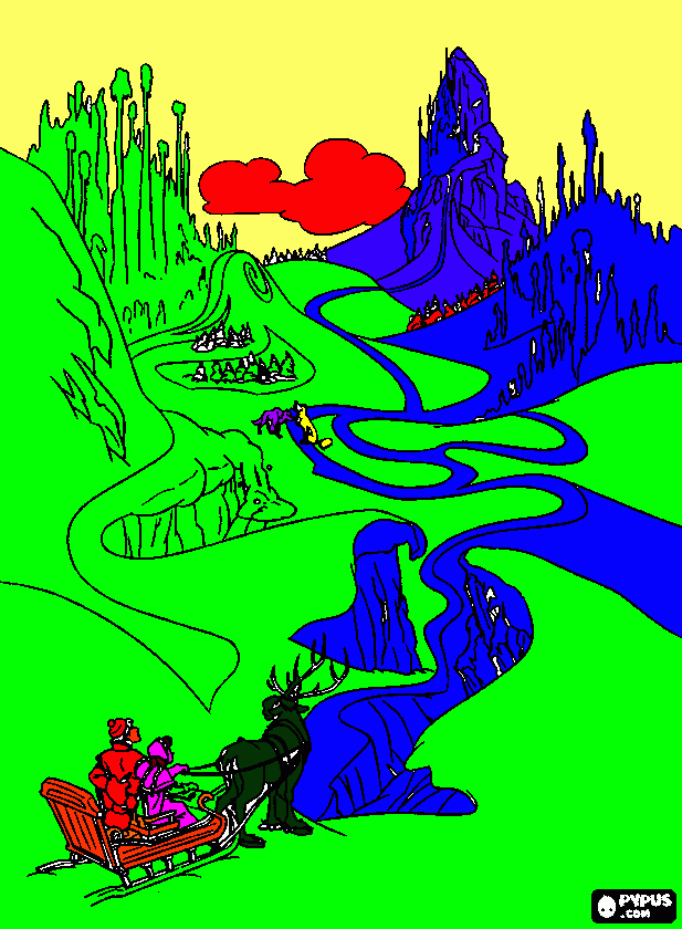 Omalovánka elzin zámek