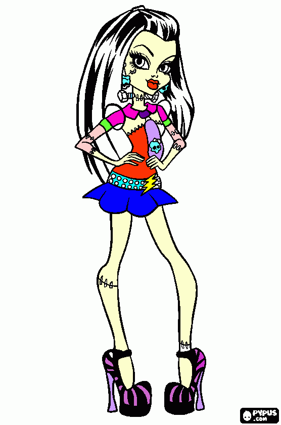Omalovánka Ema monstrhigh