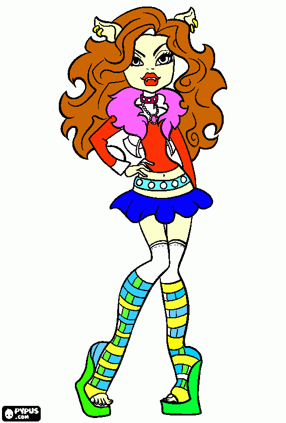 Omalovánka Ema - Monstrhigh