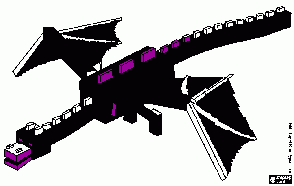 Omalovánka Ender dragon