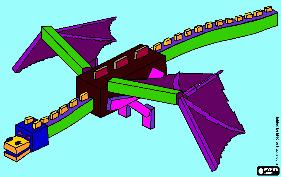 Omalovánka enderdragon