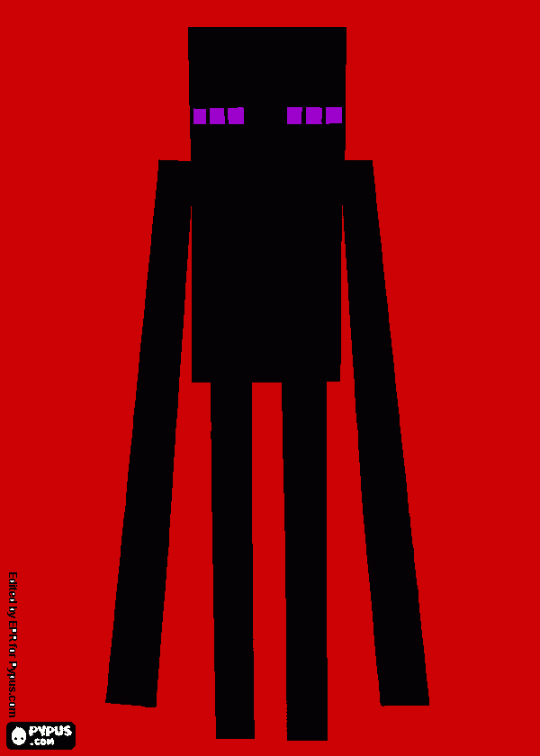 Omalovánka enderman