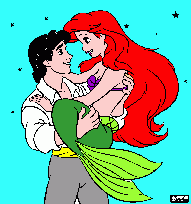 Omalovánka erik a ariel