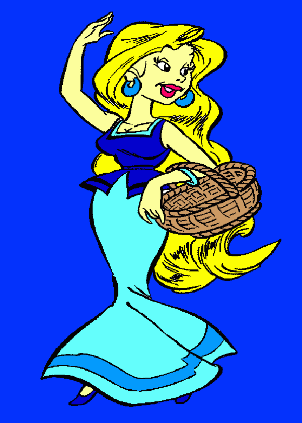 Omalovánka falbala girl