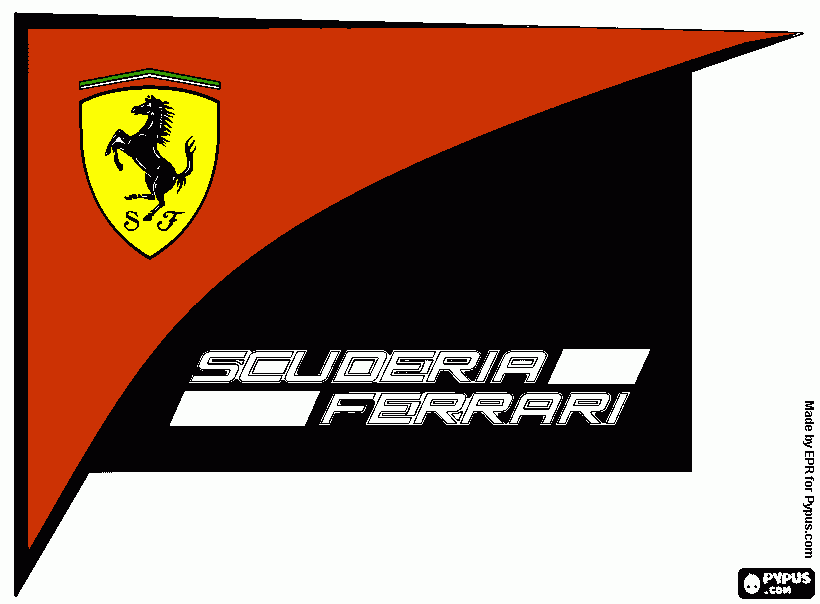 Omalovánka ferrari