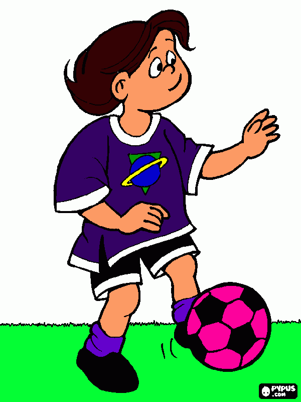 Omalovánka fotbalistka