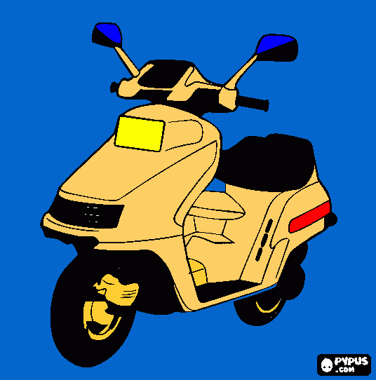 Omalovánka františkův skútr