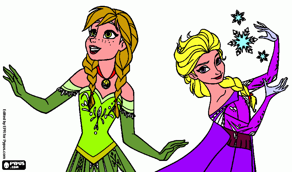 Omalovánka frozen kresba