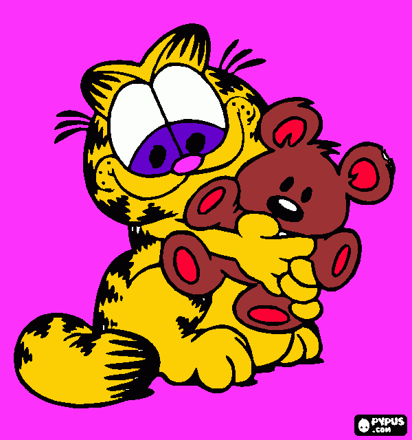 Omalovánka garlfíld