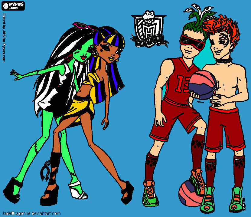 Omalovánka ghůlky a kluci- cleo,frankie a deuce,holt