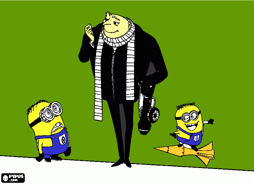 Omalovánka Gru mimoni 2