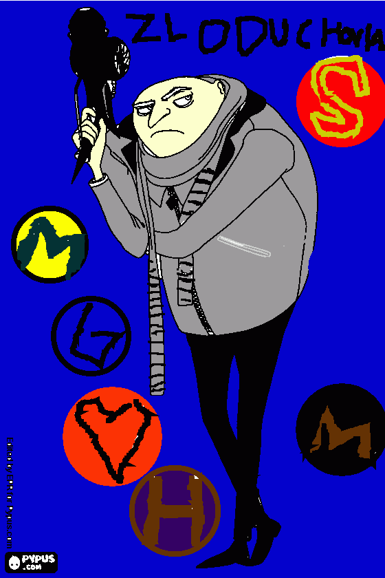 Omalovánka Gru zloduch 