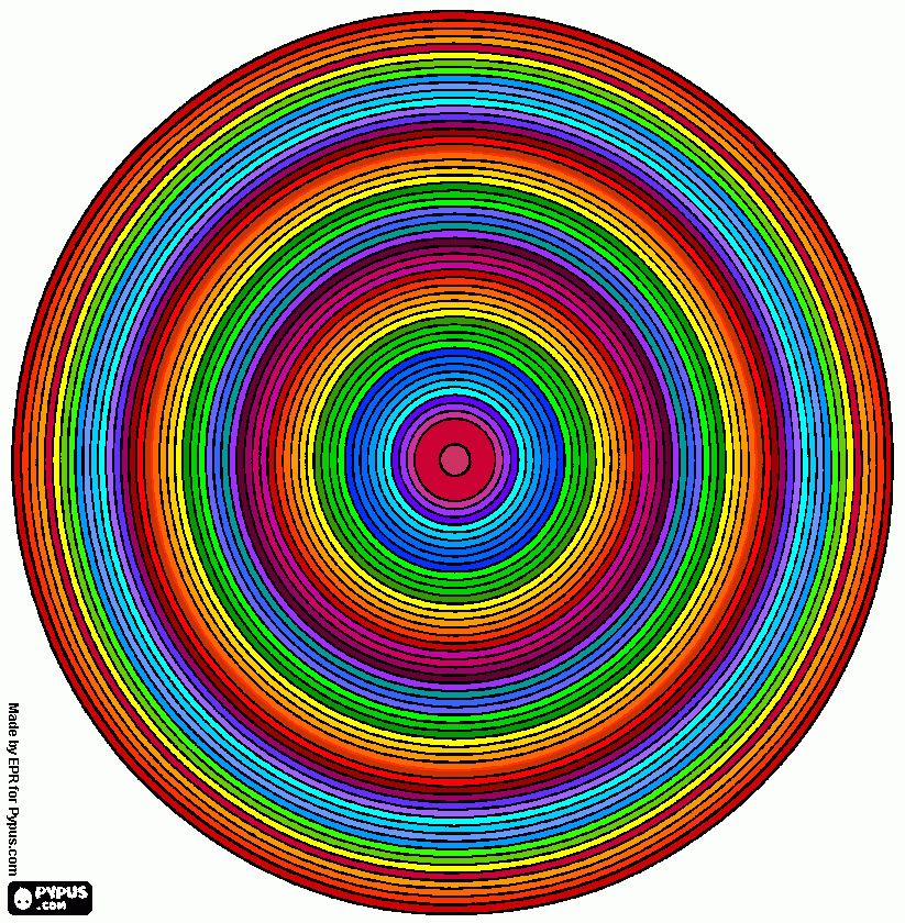 Omalovánka handala mandala