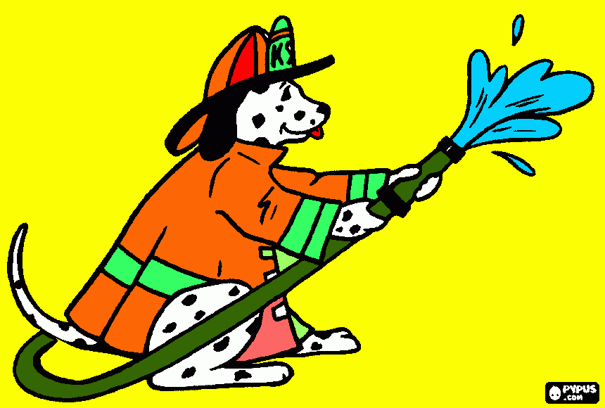 Omalovánka hasič pro Pepu