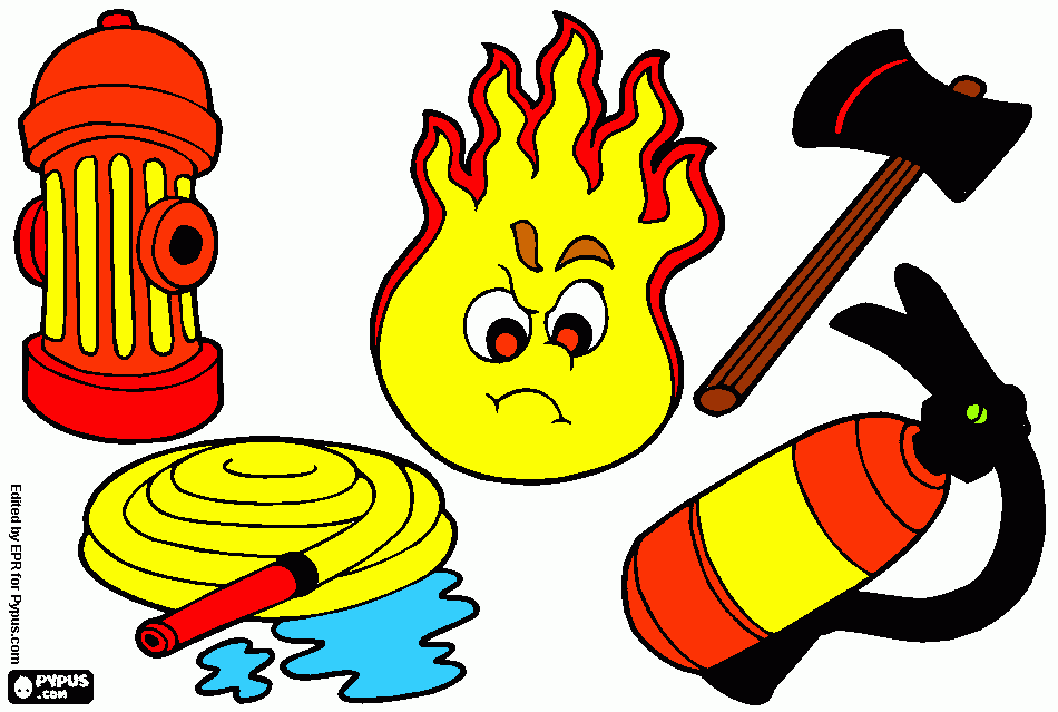 Omalovánka hasiči pro Jakuba a Honzíka