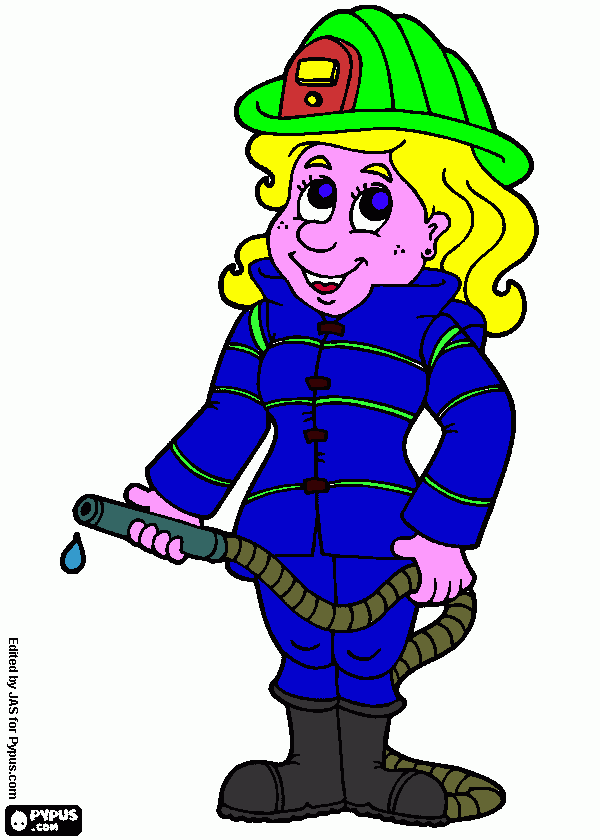 Omalovánka hasička