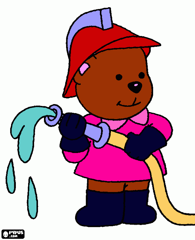 Omalovánka hasičky