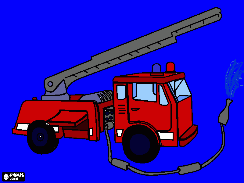 Omalovánka hasičské auto